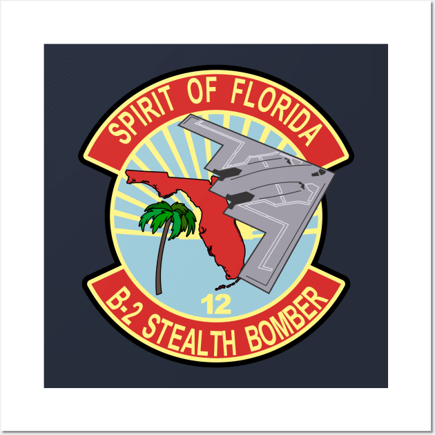 B-2 Stealth Bomber - Floriida Wall Art by MBK